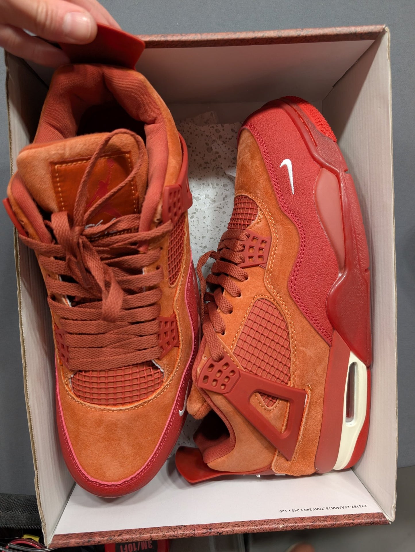 Air Jordan 4 Retro OG SP Firewood Orange Cinnabar Men's Size 11