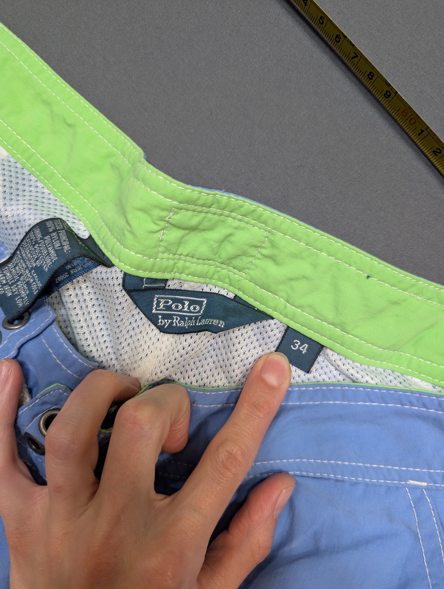 Polo Ralph Lauren Men's Board Shorts Swim Trunks Blue Size 34