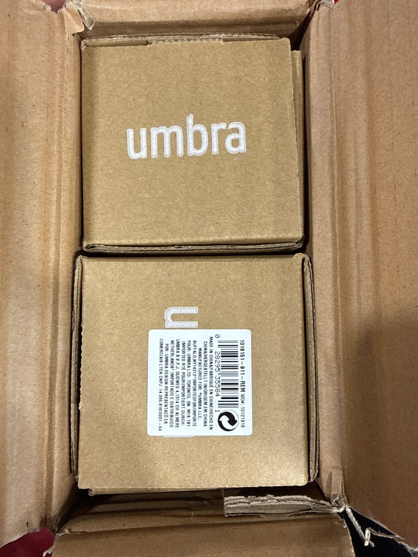 Umbra Lolly Adjustable Curtain Rod Brushed Brass 36-72in 2-Pack