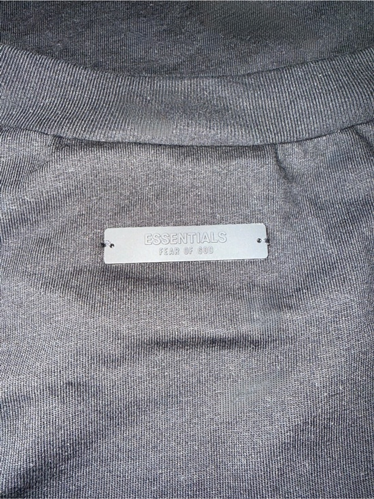 Fear of God Essentials Black Short Sleeve Logo Tee