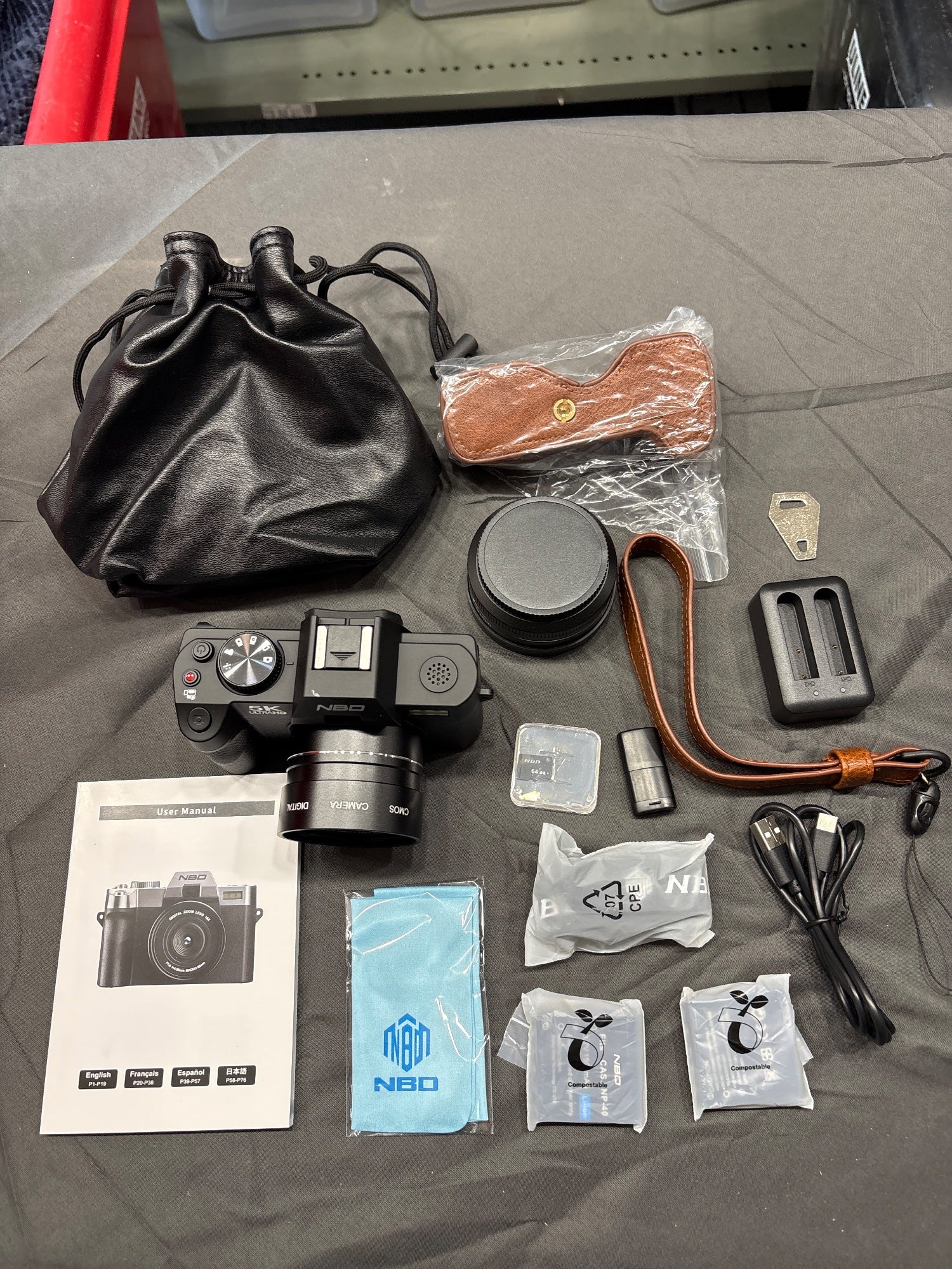 NBD S100 5K Ultra HD Digital Camera 64MP 16x Zoom + Wide Angle Lens